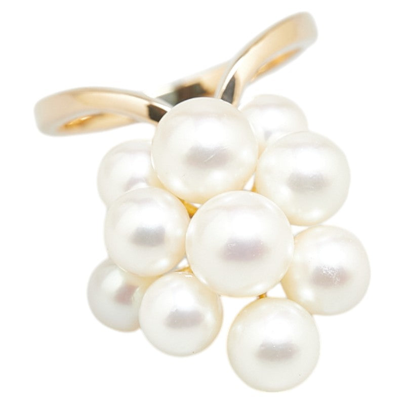 Tasaki K18YG Yellow Gold Akoya Pearl Ring 9.5