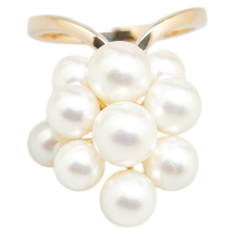 Tasaki K18YG Yellow Gold Akoya Pearl Ring 9.5