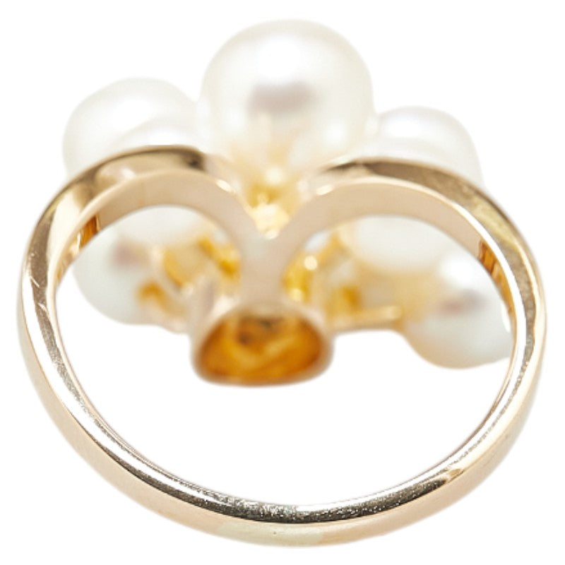 Tasaki K18YG Yellow Gold Akoya Pearl Ring 9.5