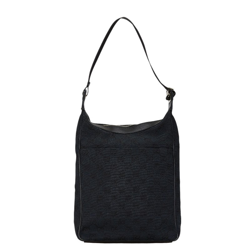 Gucci Canvas Leather Shoulder Bag Black