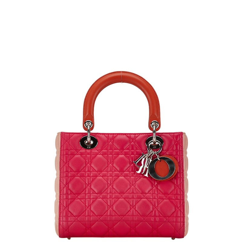 Dior Lady Dior Cannage Leather Handbag