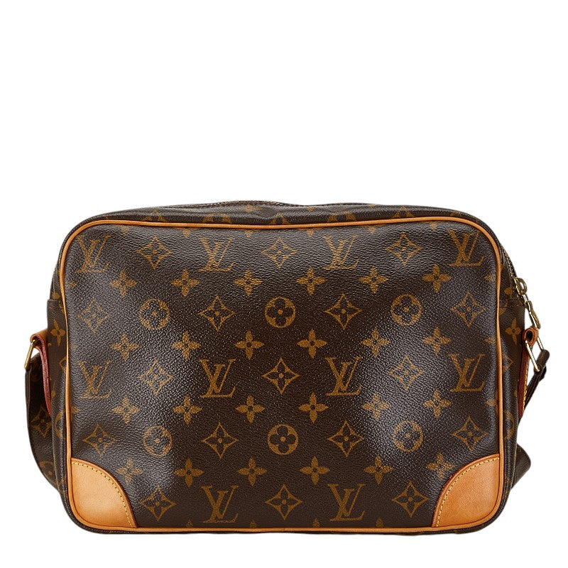 Louis Vuitton Monogram Nile Shoulder Bag M45244 Brown PVC Leather