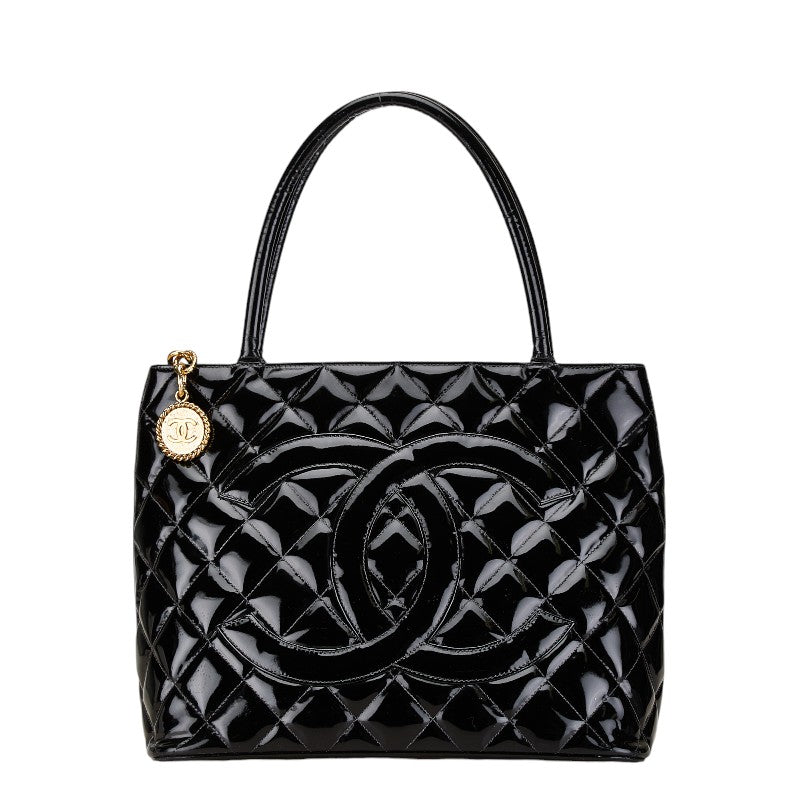 Chanel Quilted Patent Tote Bag A01804