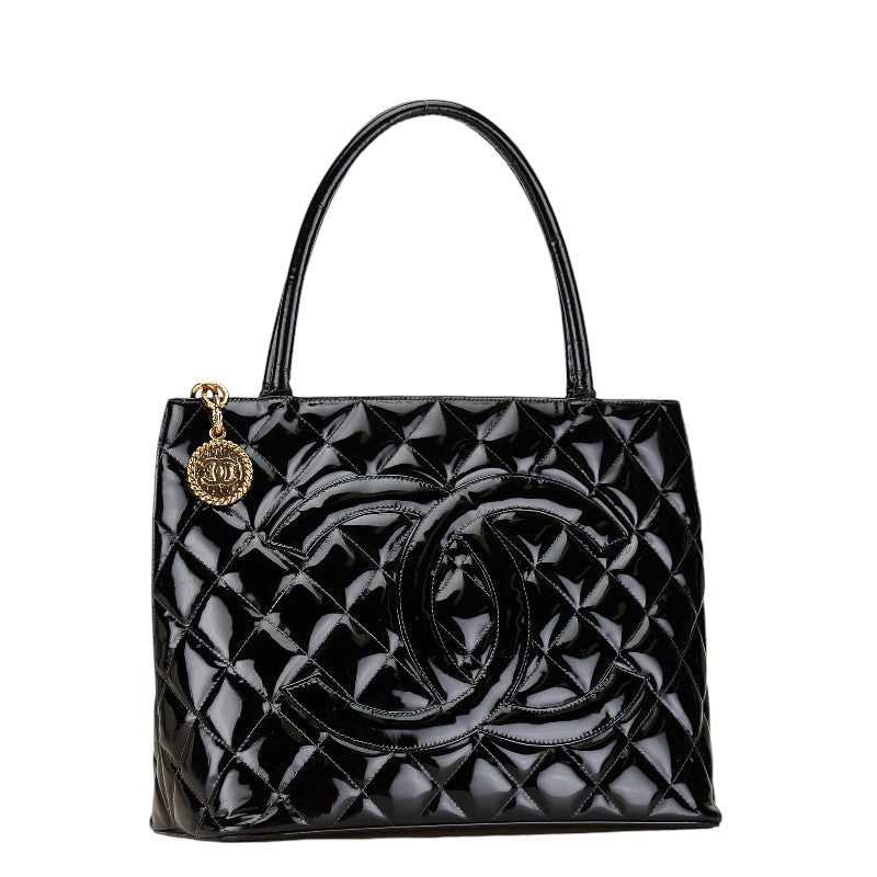 Chanel Quilted Patent Tote Bag A01804