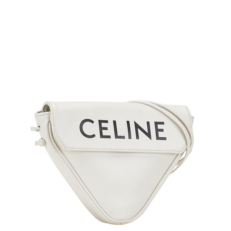 Celine Logo Print Triangle Shoulder Bag 195903DCS