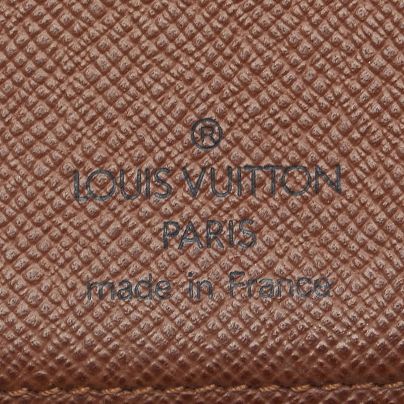 Louis Vuitton Monogram Bifold Wallet Brown PVC Leather in Very Good Condition