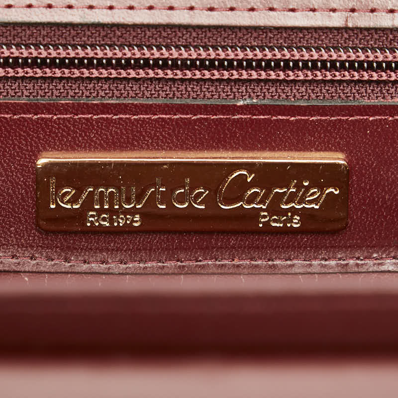 Cartier Must Line Leather Shoulder Bag in Good Condition