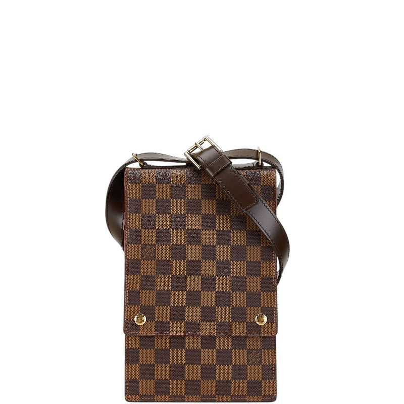 Louis Vuitton Damier Portobello Shoulder Bag N45271 Brown PVC Leather in Very Good Condition