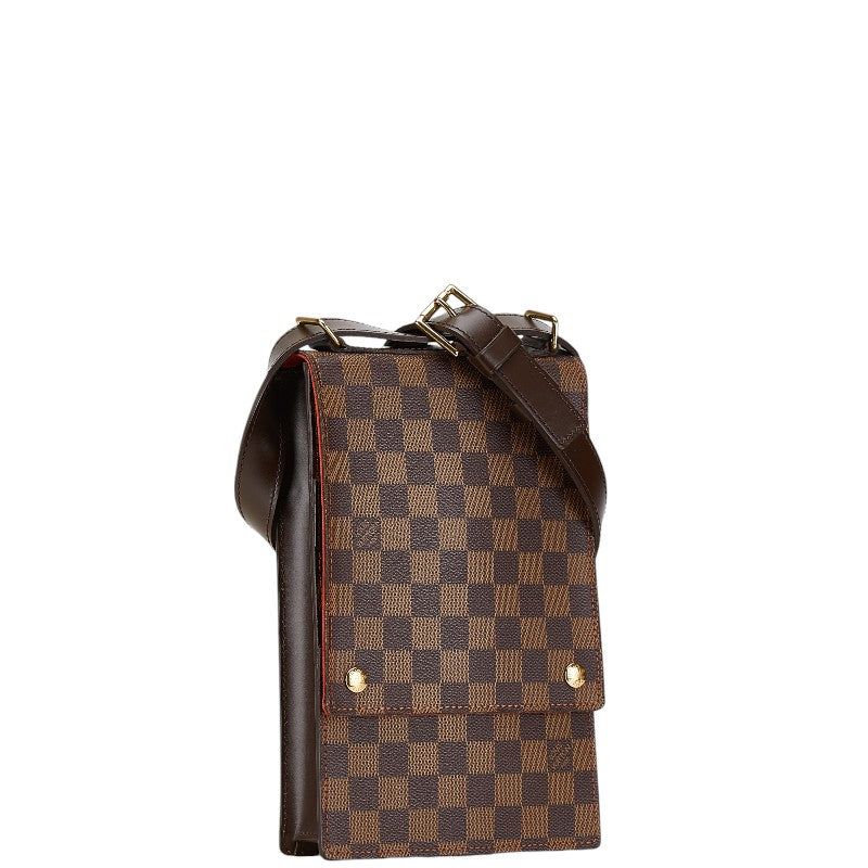 Louis Vuitton Damier Portobello Shoulder Bag N45271 Brown PVC Leather in Very Good Condition