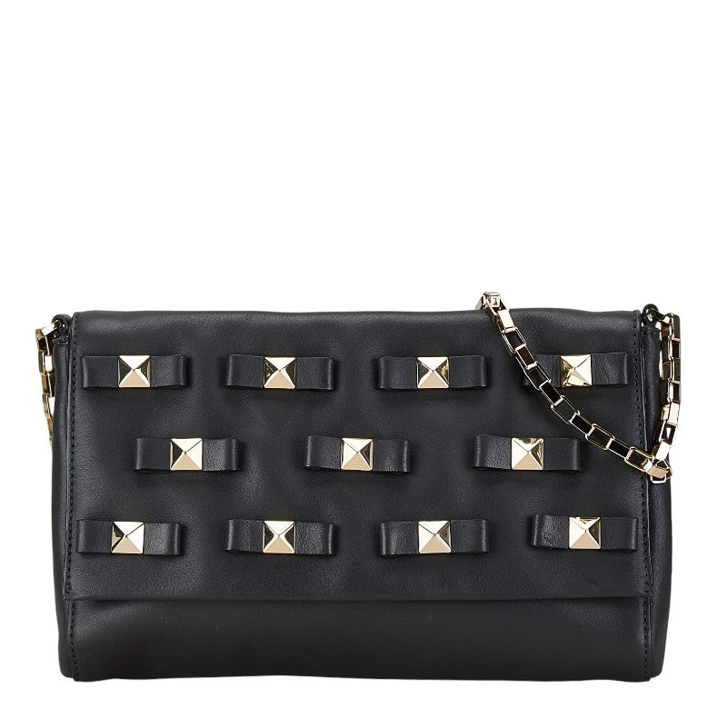 Kate Spade Leather Ribbon Studs Chain Shoulder Bag