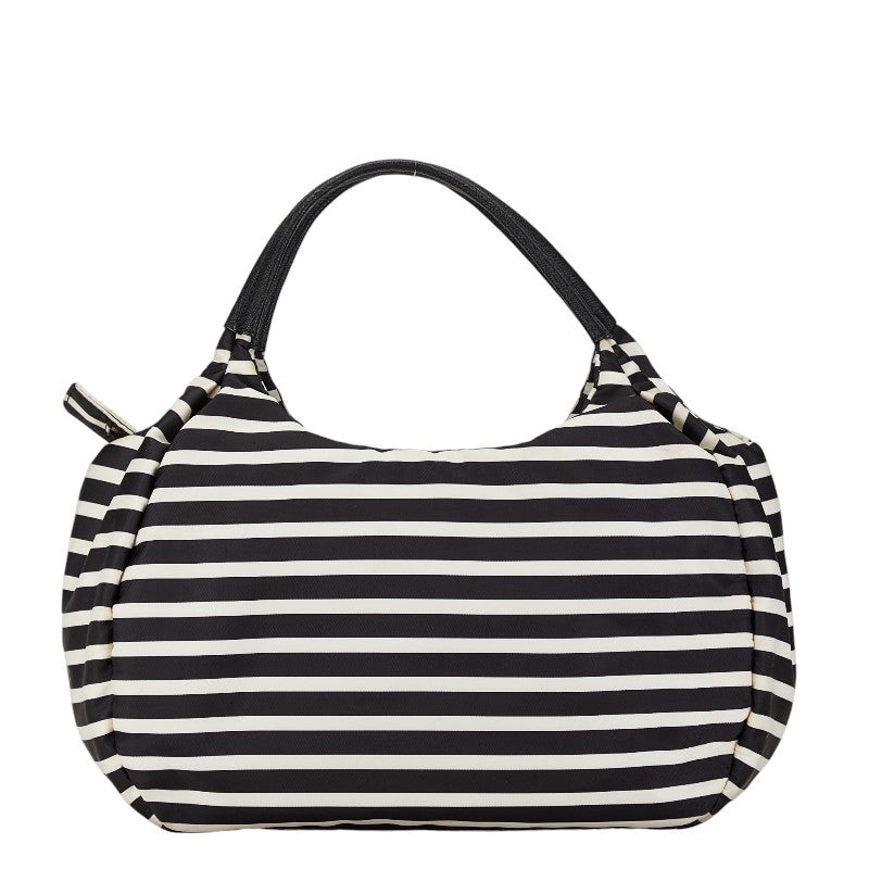 Kate Spade Nylon Leather Stripe Handbag in Very Good Condition