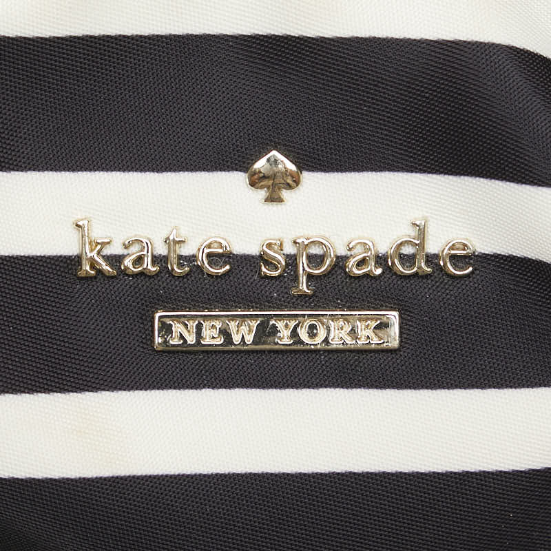 Kate Spade Nylon Leather Stripe Handbag in Very Good Condition