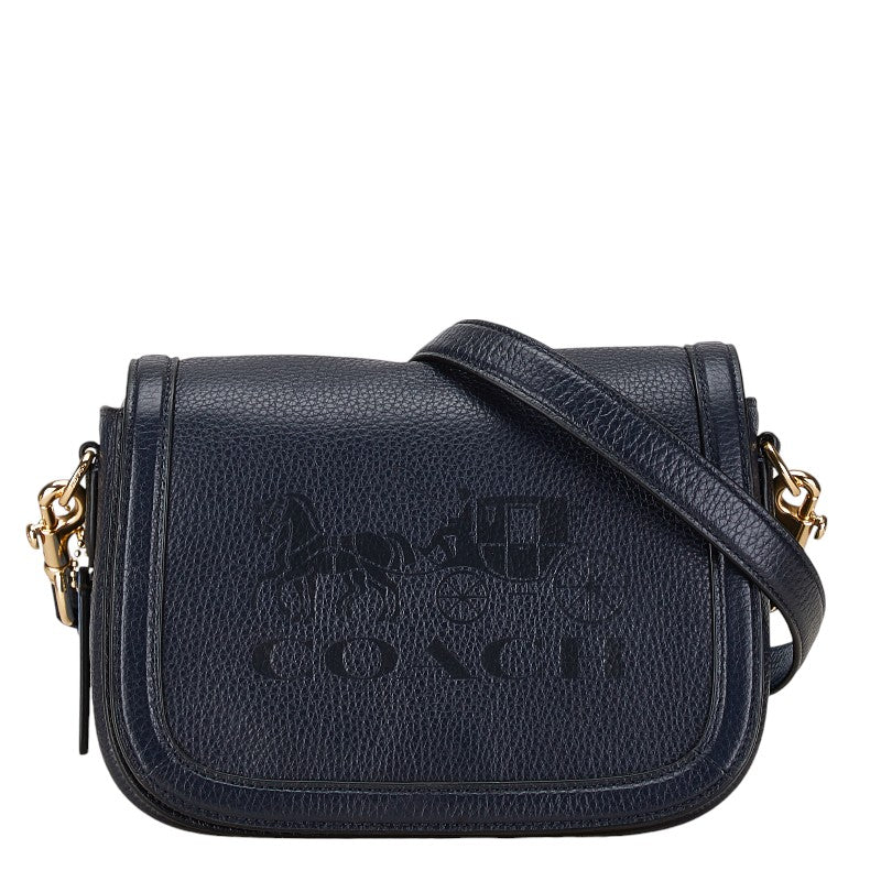 Coach Leather Horse and Carriage Crossbody Shoulder Bag