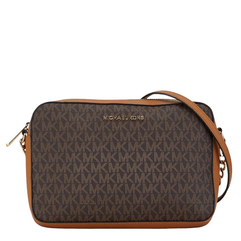 Michael Kors Monogram Chain Shoulder Bag