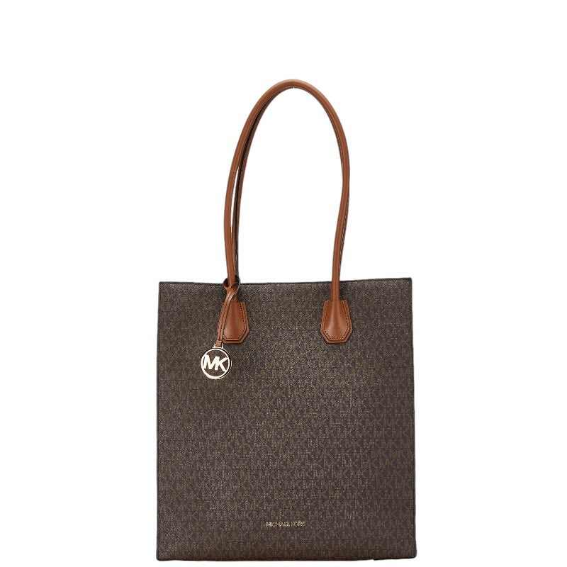 Michael Kors Signature Tote Bag Brown PVC Leather