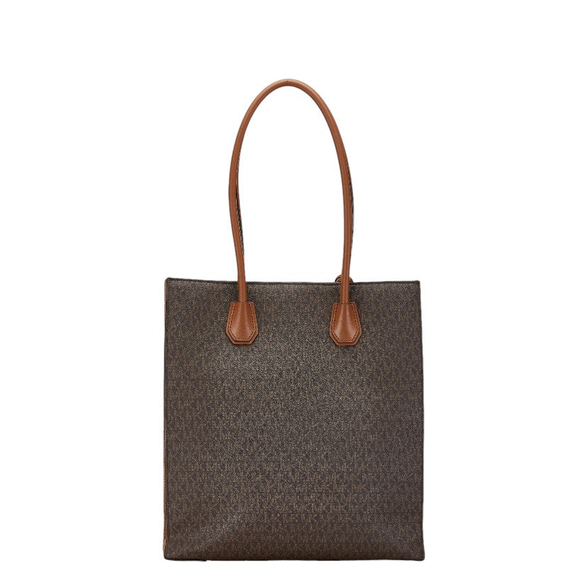 Michael Kors Signature Tote Bag Brown PVC Leather