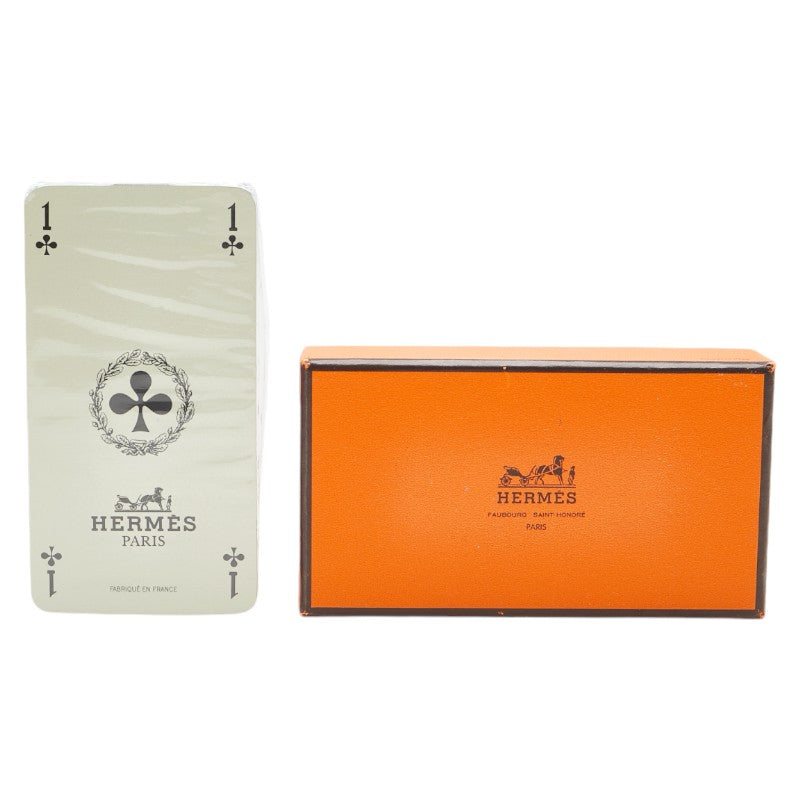 Hermes Puzzle Pattern Playing Cards Red Paper in Great Condition