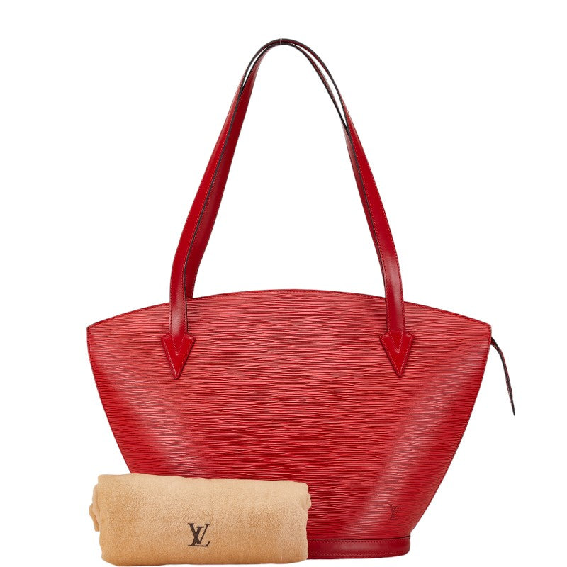 Louis Vuitton Epi Red Leather Shoulder Tote Bag