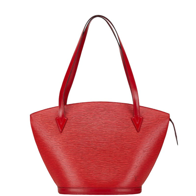 Louis Vuitton Epi Red Leather Shoulder Tote Bag