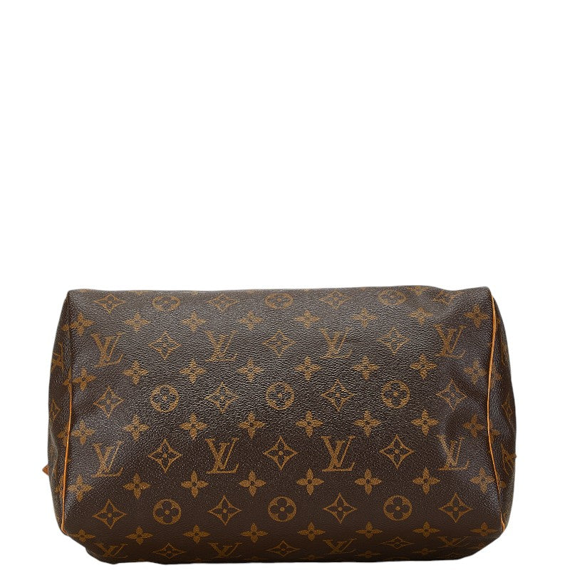 Louis Vuitton Monogram Speedy 30 Handbag M41526 Brown PVC Leather in Good Condition