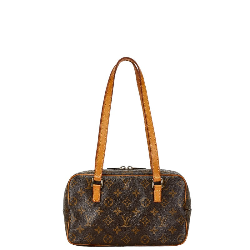 Louis Vuitton Monogram Cite MM Handbag M51182 Brown PVC Leather in Very Good Condition