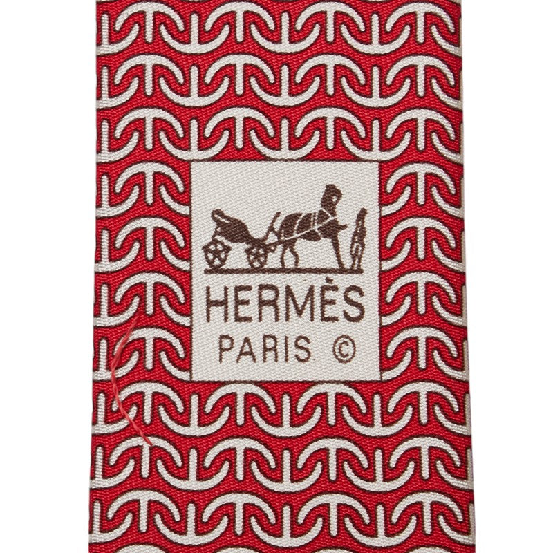 Hermes Silk Patterned Tie in Excellent Condition