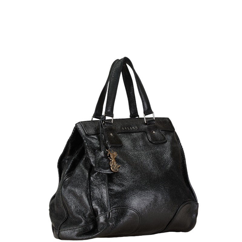 Celine Leather Tote Bag with Carriage Hardware