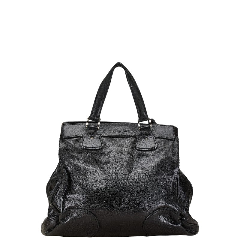 Celine Leather Tote Bag with Carriage Hardware