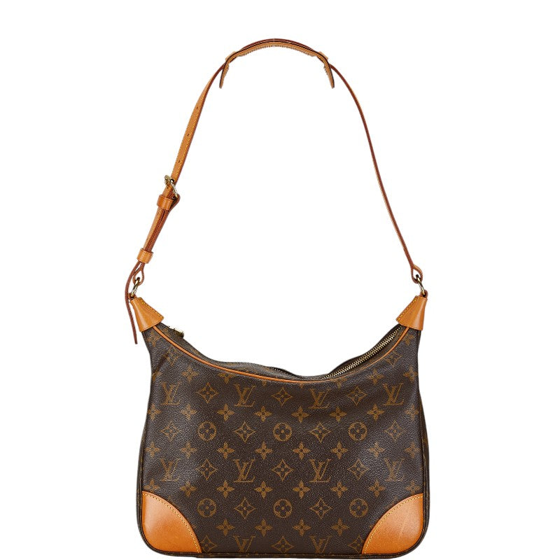 Louis Vuitton Monogram Boulogne 30 Shoulder Bag Brown PVC Leather