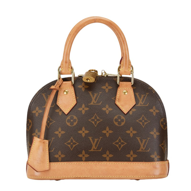 Louis Vuitton Monogram Alma BB Handbag 2WAY M53152 Brown PVC Leather