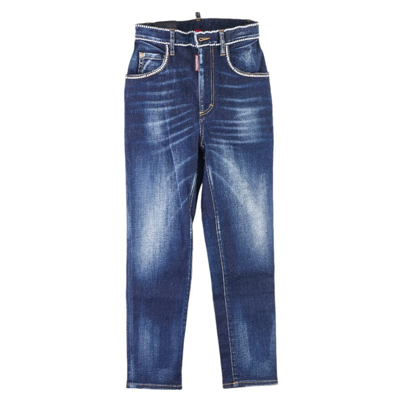 Dsquared2 High Waist Skinny Pearl Denim Jeans