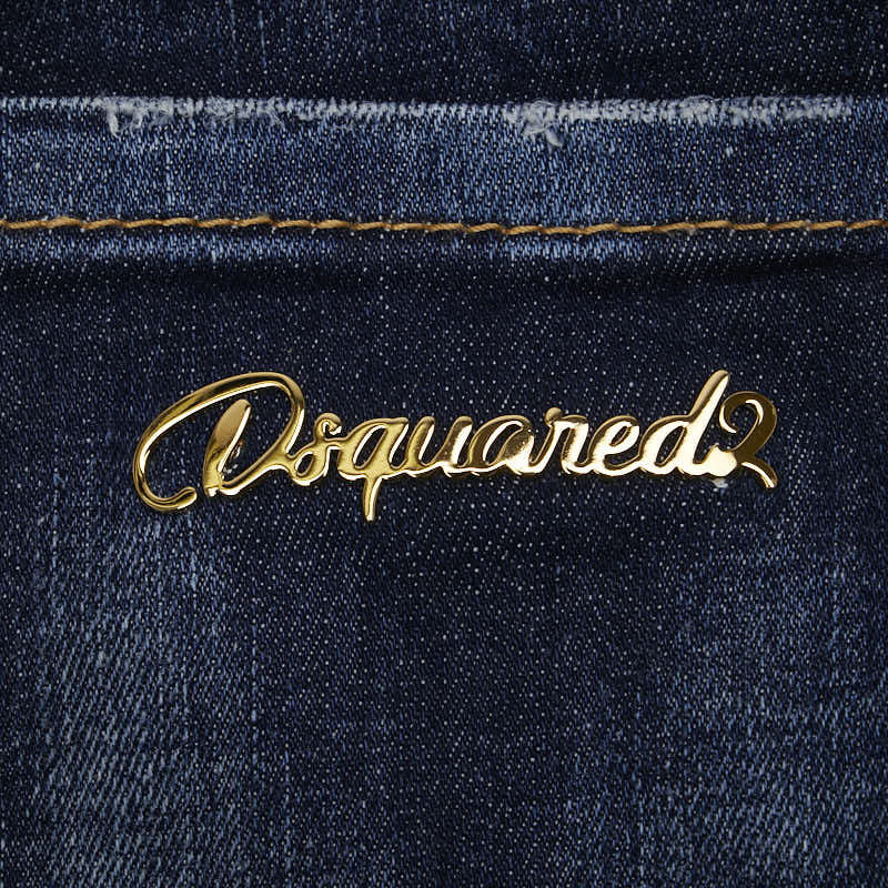 Dsquared2 High Waist Skinny Pearl Denim Jeans