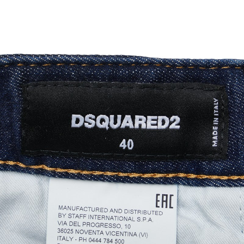 Dsquared2 High Waist Skinny Pearl Denim Jeans in Excellent Condition