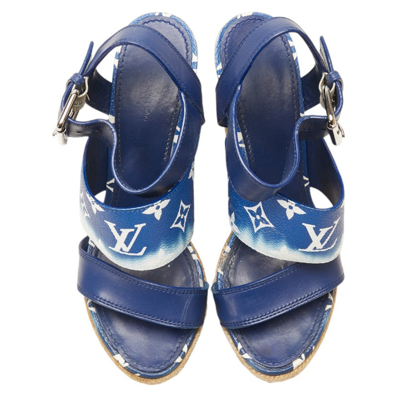 Louis Vuitton Escale Espadrille Wedge Sandals