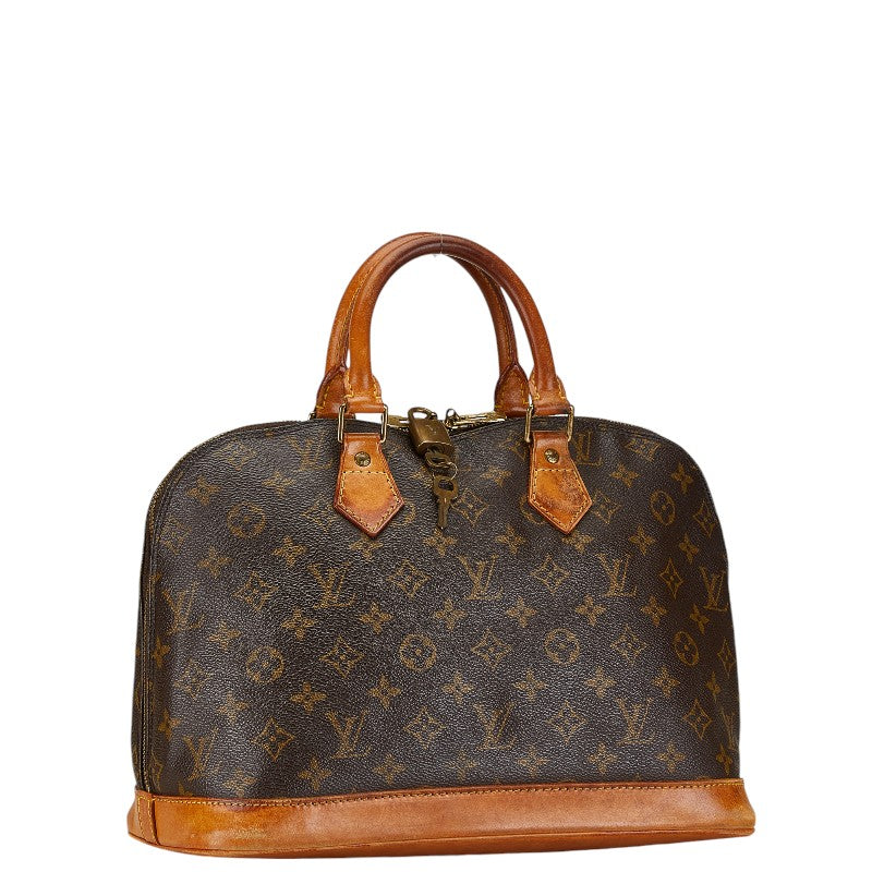 Louis Vuitton Monogram Alma PM Handbag M51130 Brown PVC Leather in Very Good Condition