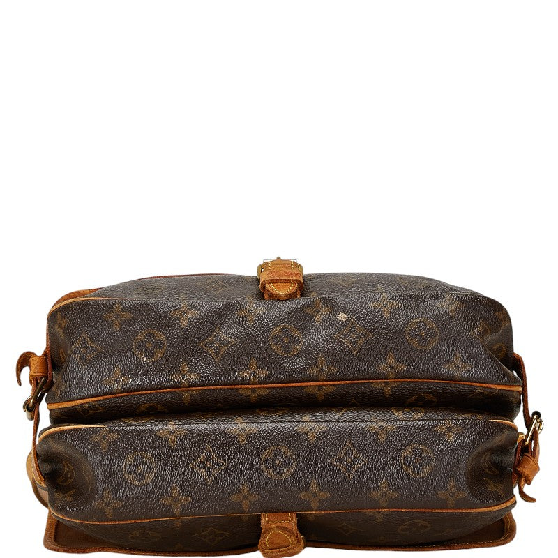 Louis Vuitton Monogram Saumur 30 Shoulder Bag M42256 Brown PVC Leather in Good Condition