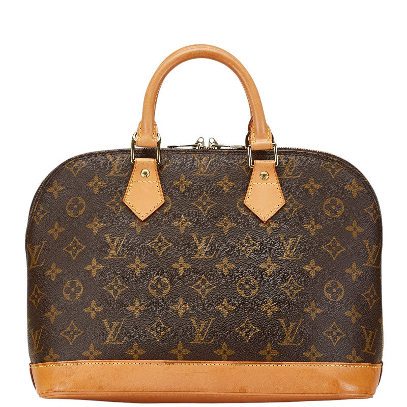 Louis Vuitton Monogram Alma PM Handbag M51130 Brown PVC Leather in Very Good Condition