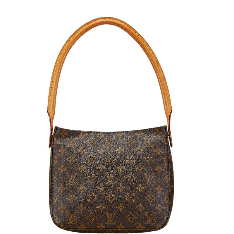 Louis Vuitton Monogram Looping MM Shoulder Bag M51146 Brown PVC Leather