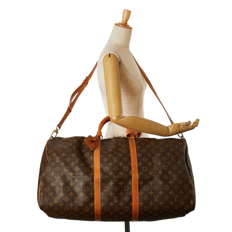 Louis Vuitton Monogram Keepall Bandouliere 60 Boston Bag M41412 in Very Good Condition