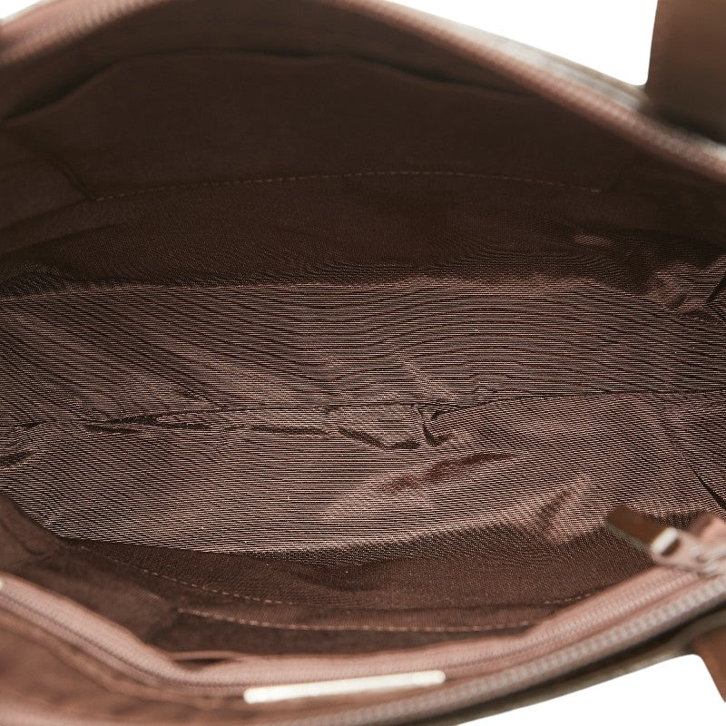 Burberry Brown Sweat Leather Handbag in Very Good Condition