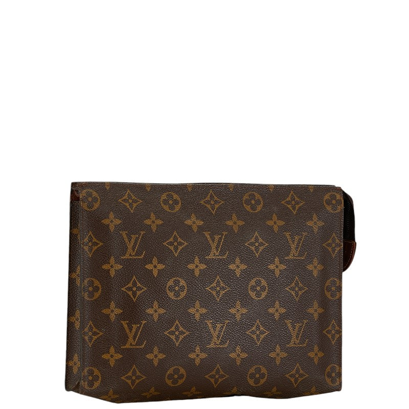 Louis Vuitton Monogram Pochette Toilette 26 Clutch Bag M47542 Brown PVC Leather in Good Condition