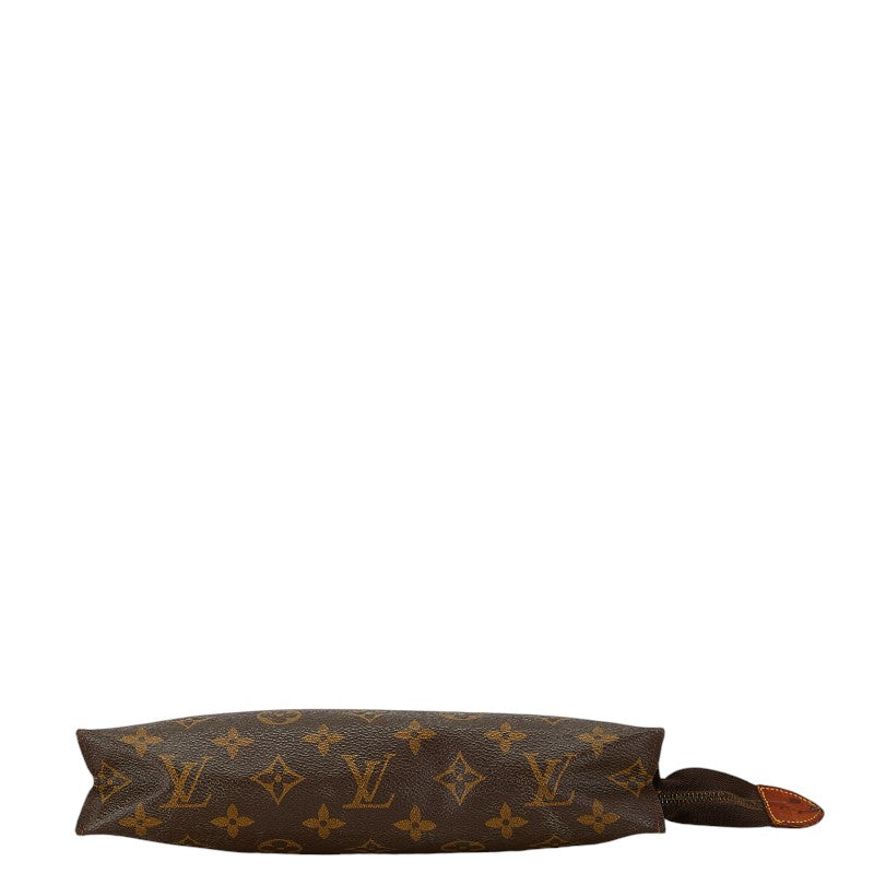 Louis Vuitton Monogram Pochette Toilette 26 Clutch Bag M47542 Brown PVC Leather in Good Condition