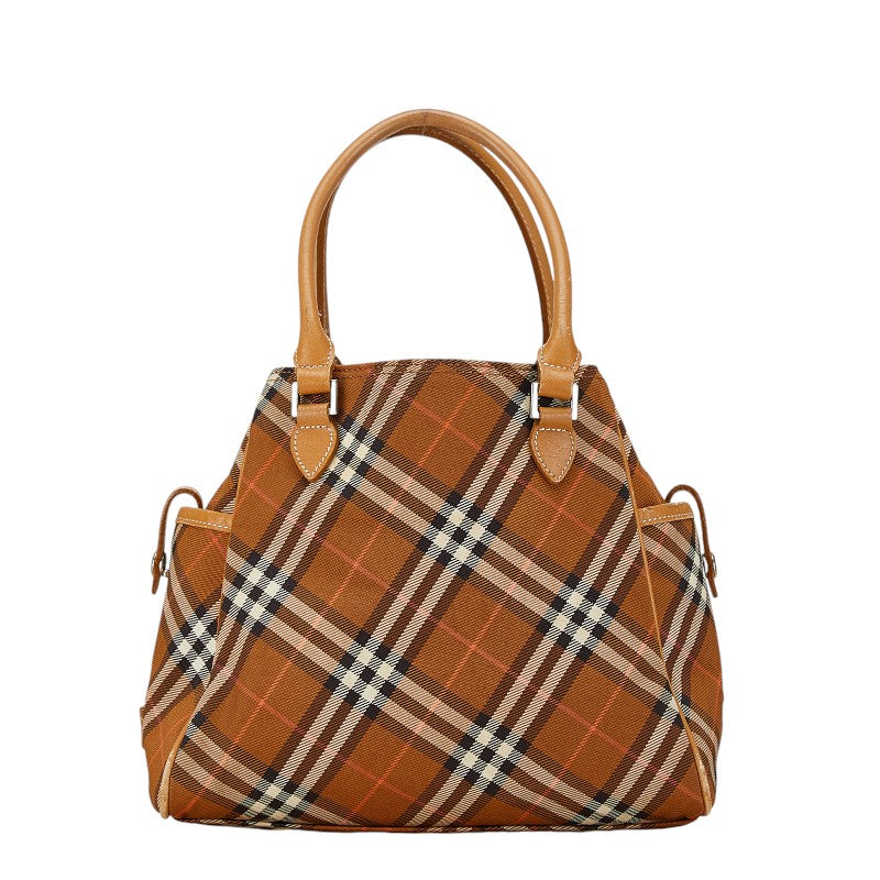 Burberry Nova Check Canvas Leather Handbag in Very Good Condition