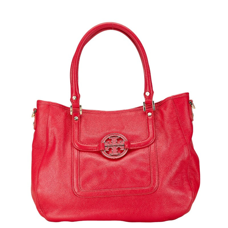 Tory Burch Amanda 2WAY Pink Leather Handbag in Very Good Condition