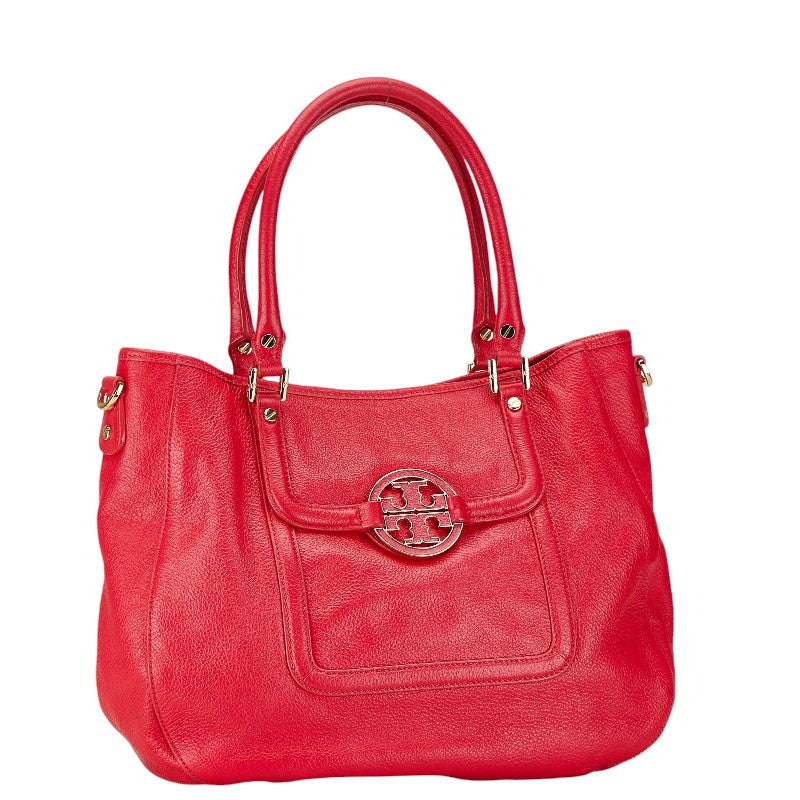 Tory Burch Amanda 2WAY Pink Leather Handbag in Very Good Condition