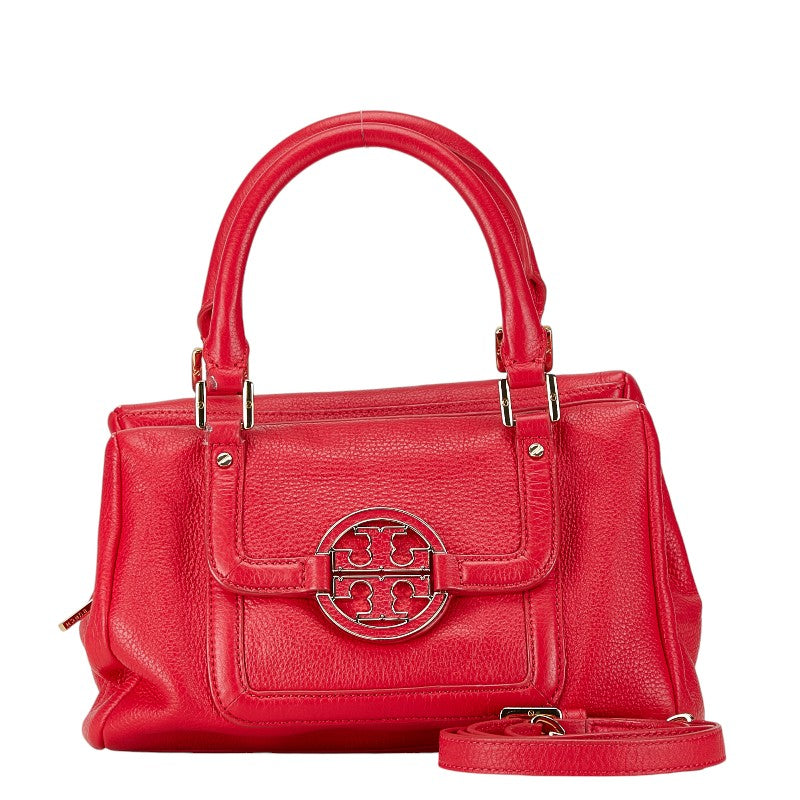 Tory Burch 2WAY Pink Leather Handbag Shoulder Bag in Very Good Condition