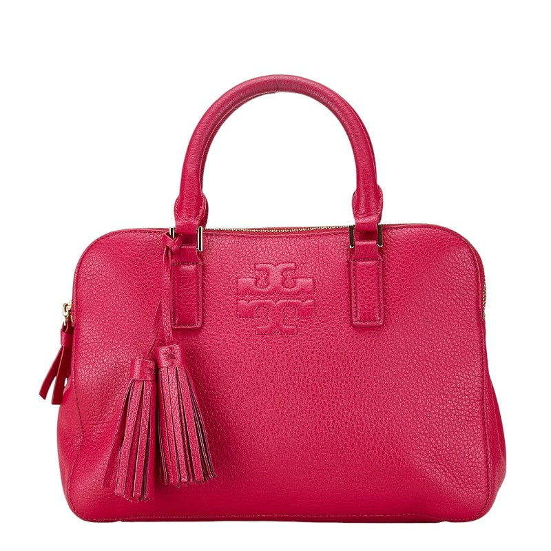 Tory Burch 2WAY Leather Handbag Pink in Very Good Condition