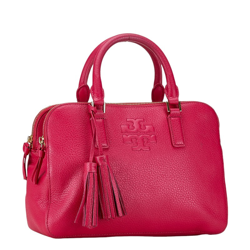 Tory Burch 2WAY Leather Handbag Pink in Very Good Condition