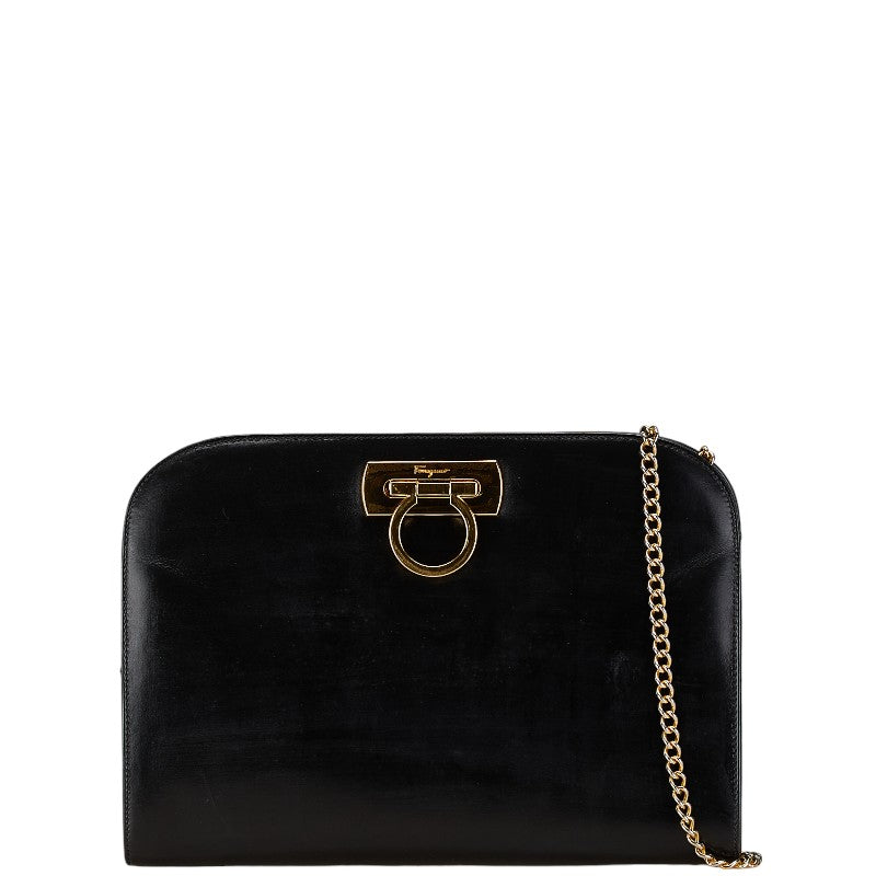 Salvatore Ferragamo Gancini Leather Shoulder Bag