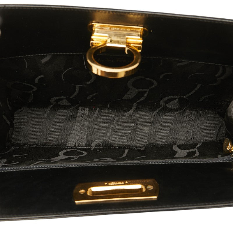 Salvatore Ferragamo Gancini Leather Shoulder Bag